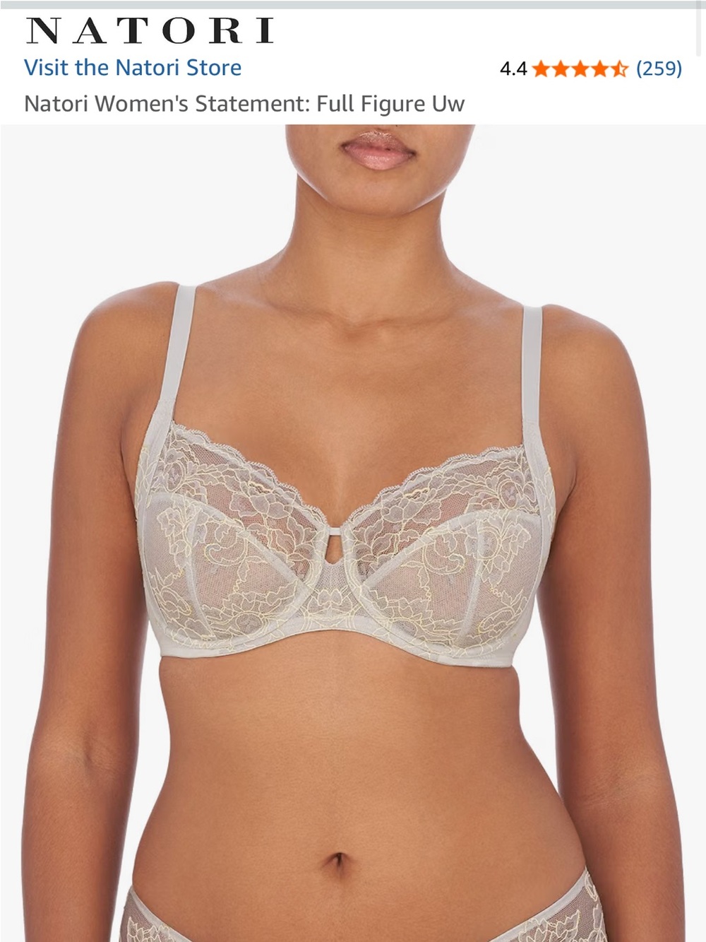 Natori Statement Full Figure underwire bra - 40DD - NWT